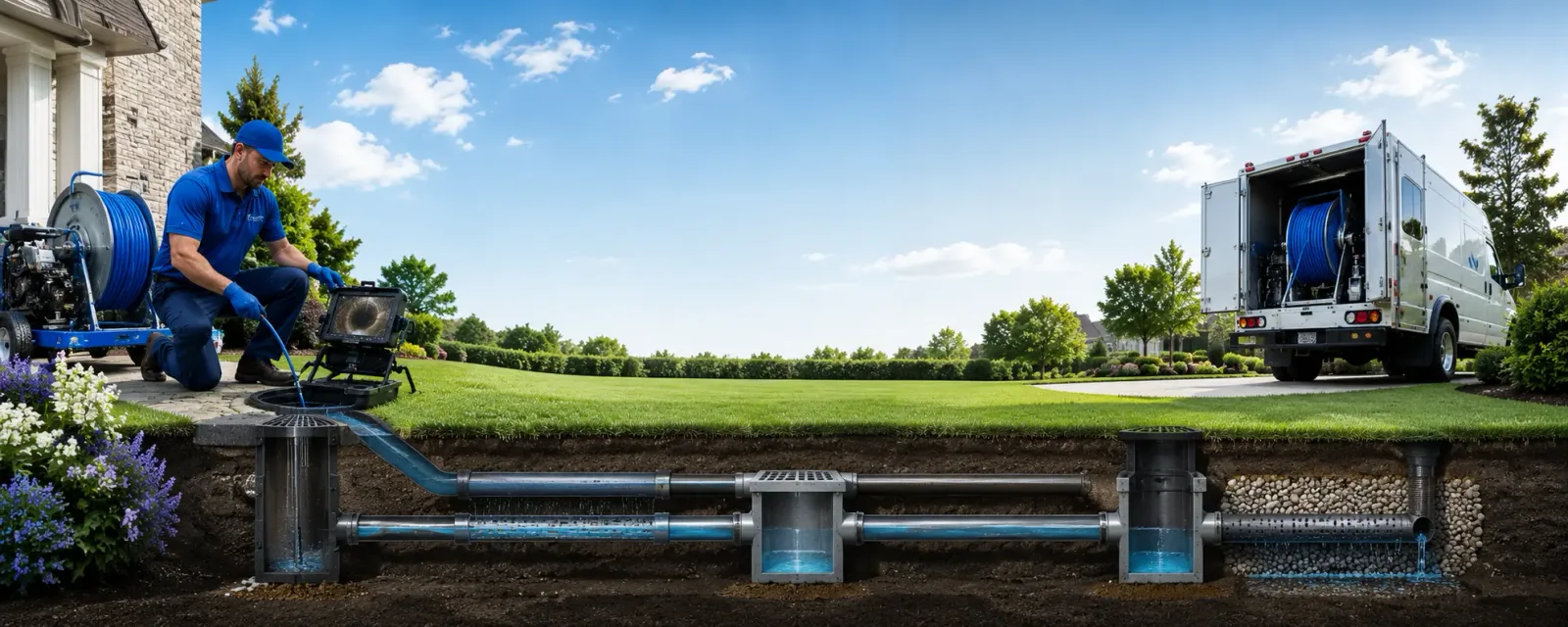 Outdoor drain cleaning information for Chilton, WI